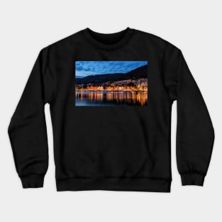 Night Falls On Bryggen Crewneck Sweatshirt